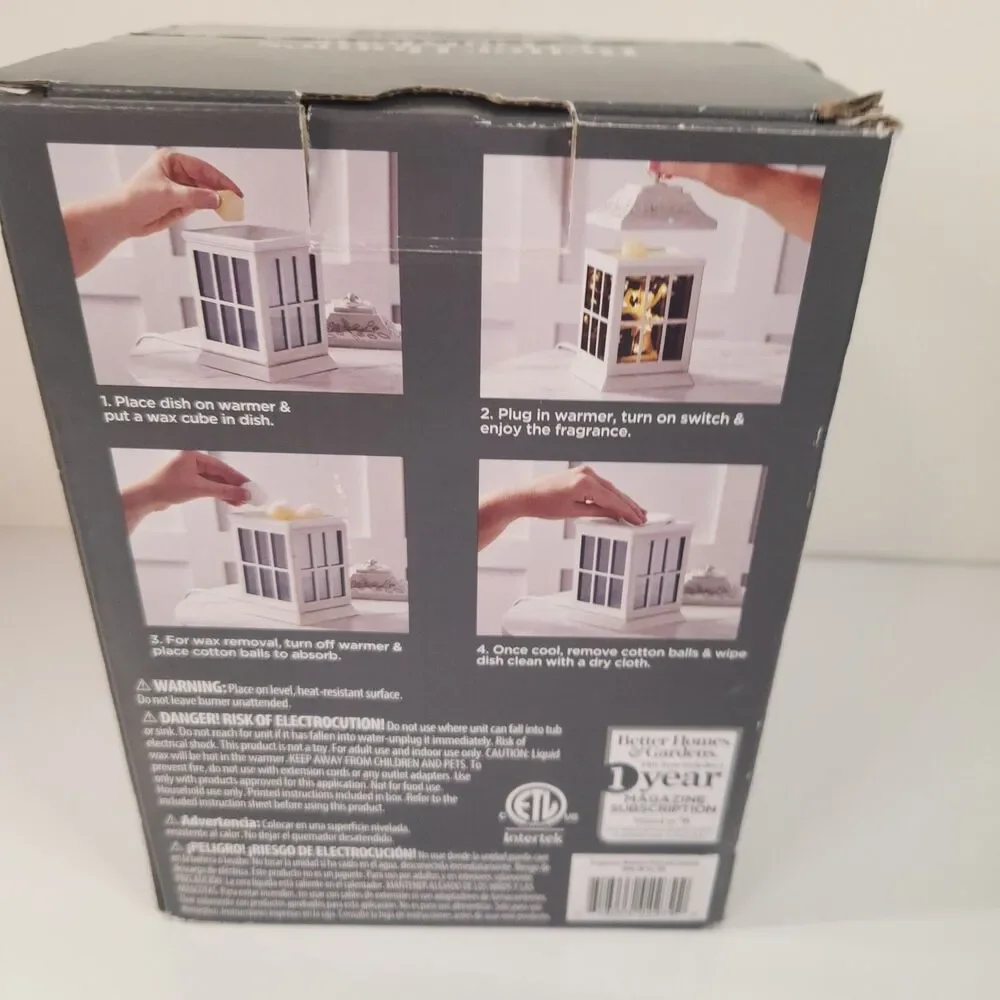 Better Homes & Gardens Plug In Gray Pierced Quilted Ceramic Wax Fragrance Warmer